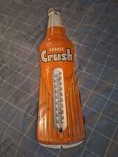 Original Orange Crush Bottle Thermometer With Working Tube  picture