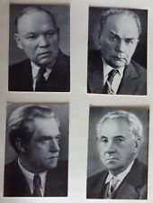 4 postcards of USSR 1973.Soviet Ukrainian writers.Rylsky,Galan,Golovko,Stelmakh picture