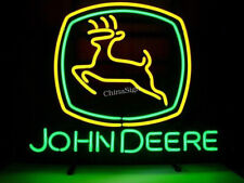 New John Deere Agriculture Truck Real Neon Sign Beer Bar Light Home Wall Decor picture