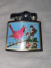 Vintage Continental CMC Mid  Illinois Lighter State Bird Flower 1950s picture