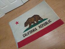 Vintage California Republic Bear State Flag 4'9