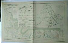 Civil War Map  Defenses of Charleston Harbor / Army of the Potomac - famous map picture