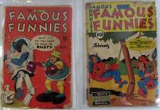 Famous Funnies Lot of 2 #129,151 Famous Funnies (1945) GD- 1st Print Comic Books picture