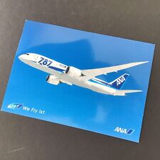 ANA Airlines Boeing 787 Postcard - Unused All Nippon Postcard picture