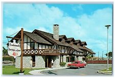 c1950's Frankenmuth MI, Savings And Loan Office Of Saginaw Car Front Postcard picture