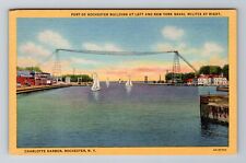 Rochester NY-New York, Charlotte Harbor, Nalval Militia, Vintage Postcard picture