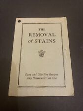 Vintage c.1930's The Removal Of Stains Booklet by The Maytag Company Newton Iowa picture