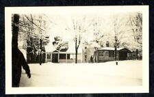 Vintage Photo BEAUTIFUL SNOW COVERED COTTAGES SARANAC LAKE NY 1941 picture