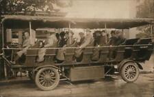 1916 RPPC Kansas City,MO Sightseeing Tour Bus Missouri Real Photo Post Card picture
