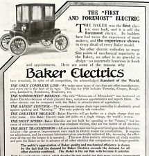 Baker Motors First Electric Car Advertisement 1880-90s Automobilia LGBinHD2 picture