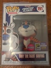 Funko SDCC 2023 Surfing Tony The Tiger Flocked LE 2000 *OFFICIAL STICKER IN HAND picture