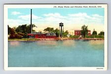 Norwalk OH-Ohio, Water Works and Filtration Plant, Souvenir Vintage Postcard picture