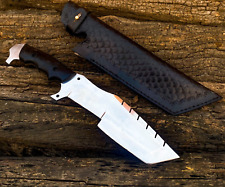 Premium Hunting Knife - Handmade J2 Steel Tracker Knife Micarta Handle W/Sheath picture