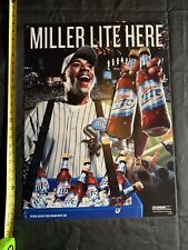Rare Miller Lite Beer Chicago White Sox Baseball Tin Metal Sign picture