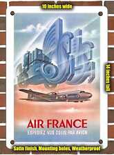METAL SIGN - 1949 French Airline Send Your Parcels by Plane - 10x14 Inches picture