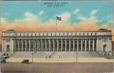 General Post Office New York City Classic Car Divided Back Vintage Post Card picture