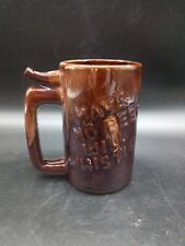 VTG Brown Drip Glaze Whistle Beer Mug picture