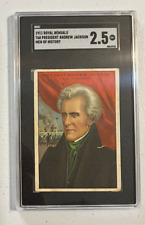 1911 T68 Men of History Royal Bengals President Andrew Jackson SGC 2.5 Card picture