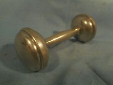 Antique/VTG 1917 Web Pewter Silver Baby Rattle picture