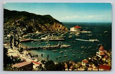 Avalon Bay Catalina Island California Vintage Posted 1967 Postcard picture