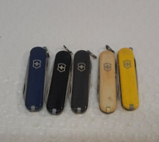 5X Victorinox Classic 58 MM  Swiss Army Knives -actual MULTI-COLOR  lot pictured picture