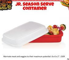 Tupperware Season Serve Jr Junior Marinade Container Keeper Red New sale picture