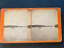 Rockford Illinois WT Seely Stereoview Steamer Crossing Rock River N of Bridge picture