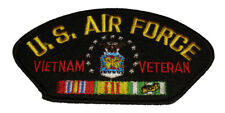 U S AIR FORCE VIETNAM VETERAN with SHIELD and RIBBONS PATCH - Veteran Business picture