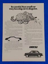 1975 FIAT 128 ORIGINAL PRINT AD 
