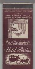 Matchbook Cover - Hotel Puritan Boston, Massachusetts picture