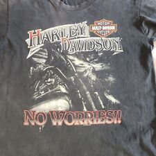 Harley Davidison Shirt NO WORRIES Vtg Green River WY Single Stitch 1995 90s Med picture