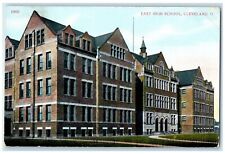 c1910 East High School Exterior Building Cleveland Ohio Vintage Antique Postcard picture