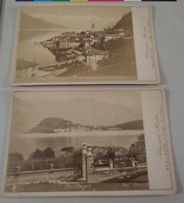 (2) Bellagio Italy Bosetti Cabinet Card Photos picture