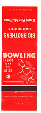 Matchbook cover: Big Brothers, Cambridge, ON, Canada - Bowl for Millions picture