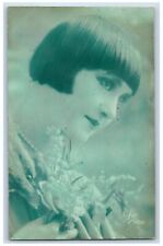 Czechoslovakia Postcard RPPC Photo Pretty Woman Actress Tinted 1928 picture