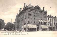 Newcastle Pennsylvania YMCA Building Street View Antique Postcard K48543 picture