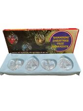 Vintage Christmas Tree Ornament Set 1978 Acrylic/plastic Ornaments Shimmery picture