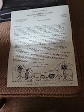 State Of Massachusetts Agriculture & Home Economics Poultry Paperwork 1940s picture