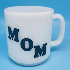 Vintage Glasbake Mug  'MOM' Milk Glass Coffee Cup Mug picture