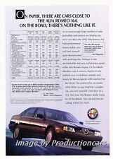 1992 Alfa Romeo 164 Original Advertisement Print Art Car Ad J753 picture