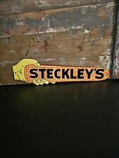 Dye Cut Metal Steckley's Sign Corn Feed Garage Barn Tractor Farm Equipment  picture