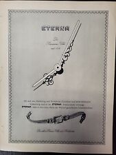Eterna  Swiss Watches 1945 Print Ad Du World War 2 Luxury Precision German WW2 picture