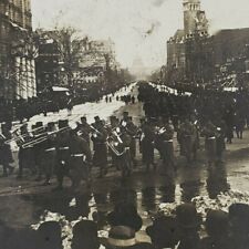 Washington DC Inaugural Parade Sailor from Wisconsin Photo 1909 Stereoview D192 picture