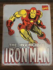 Desperate Enterprises Marvel Comics Iron Man Retro Tin Sign, 12.5