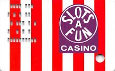Slots A Fun Casino - Las Vegas, NV - 1st Issue Slot Card with Ph# Sticker picture
