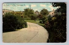 Punxsutawney PA-Pennsylvania, An Entrance to The Park, Vintage c1910 Postcard picture