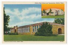 Liberty High School and Gymnasium, Liberty, Texas 1940's picture