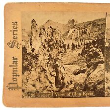 Colorado Springs Glen Eyrie Stereoview c1880 Antique Photo Landscape Card H623 picture