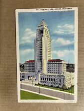 Postcard Los Angeles CA California City Hall Vintage Linen PC picture