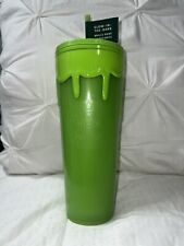 Starbucks Halloween Slime Green Drip Glow In The Dark Tumbler Cold Cup picture